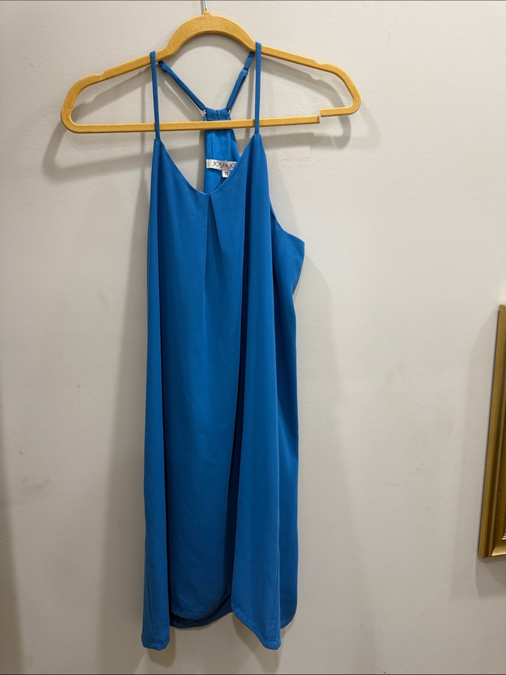 Joy Joy Royal Blue Strapless Slip Dress